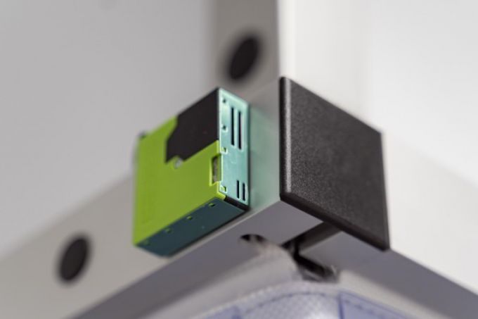 close up of the particle sensors