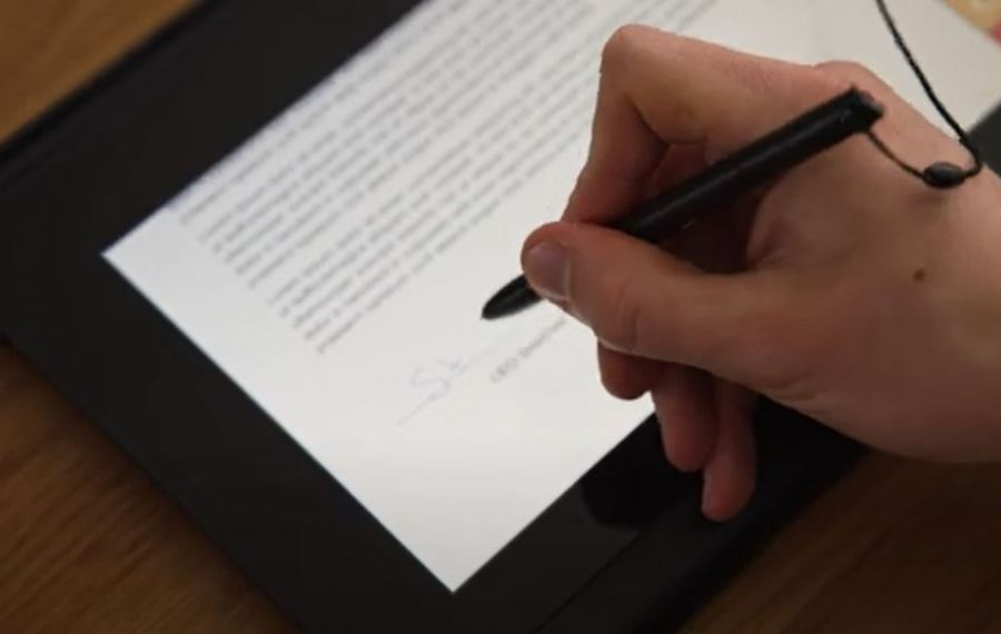GETT use-cases: electronic signature pad