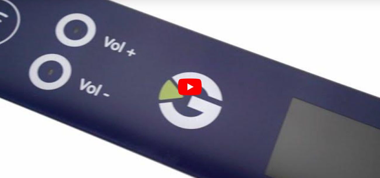 machine control panel by GETT as video