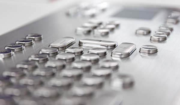 Stainless steel keyboard
