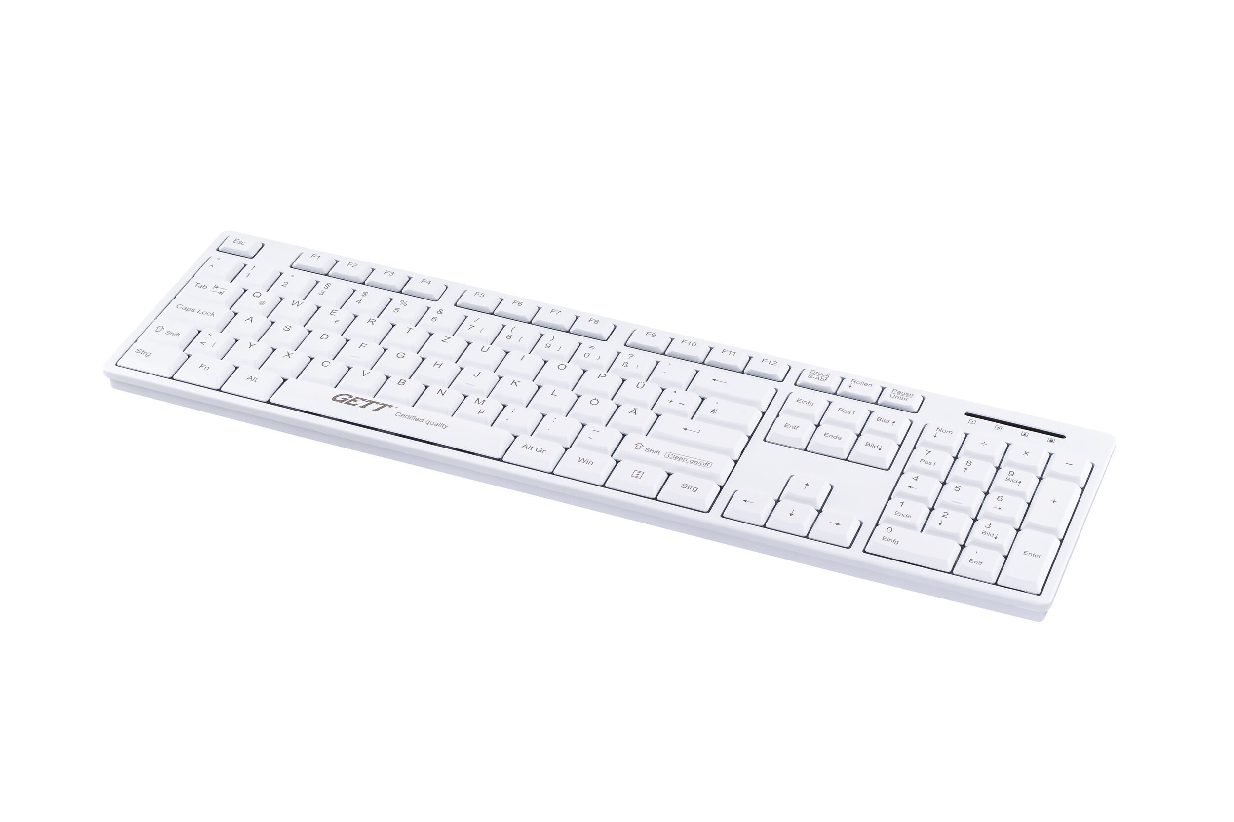 GCQ Cleantype Basic white, frontview