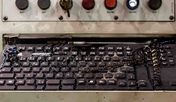 The INDUPROOF keyboard in heavy use