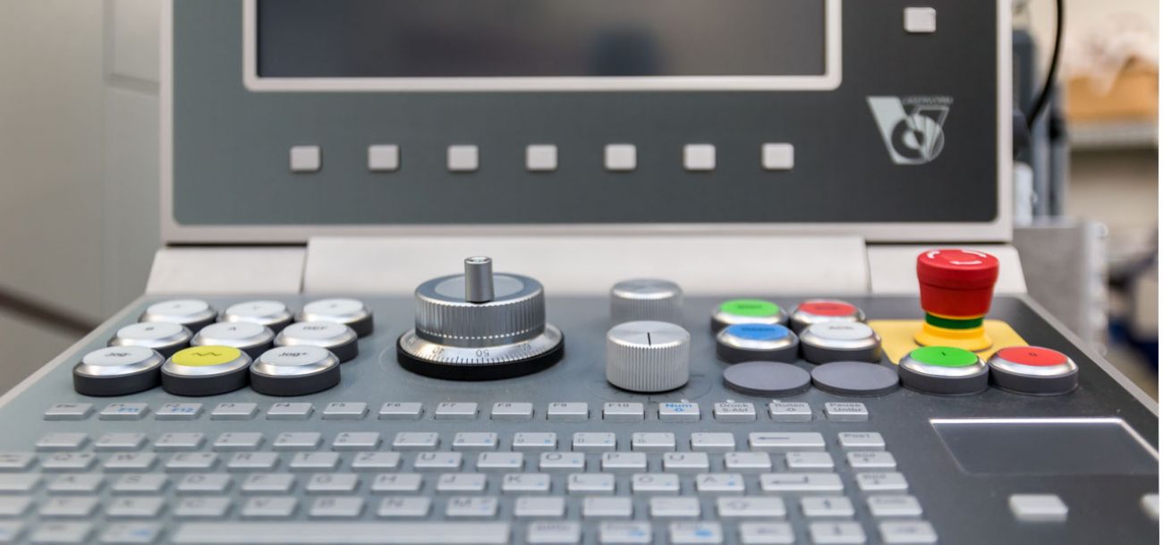 machine control panel